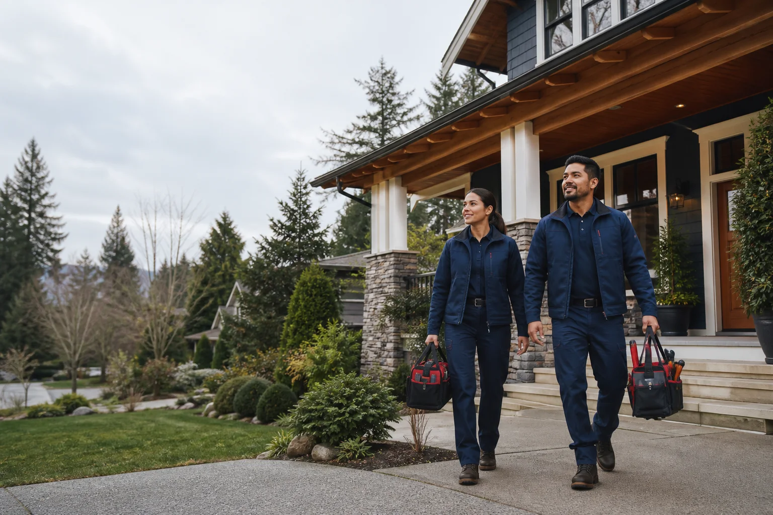 KABLAY home service professionals at a Southwest Washington home