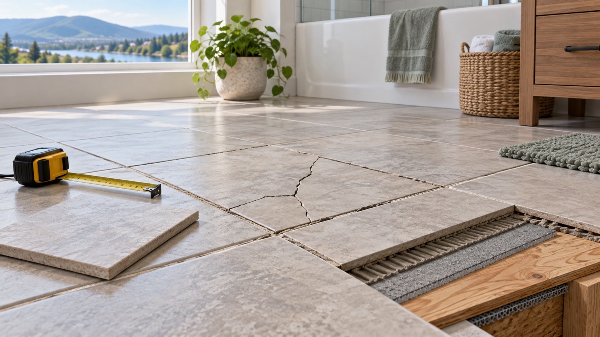 Cracked Bathroom Floor Tile in Kelso, WA: Patch or Rebuild?